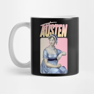 Jane Austen - Retro Aesthetic Fan Design Mug